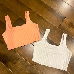 Aerie cropped tanks (x2)